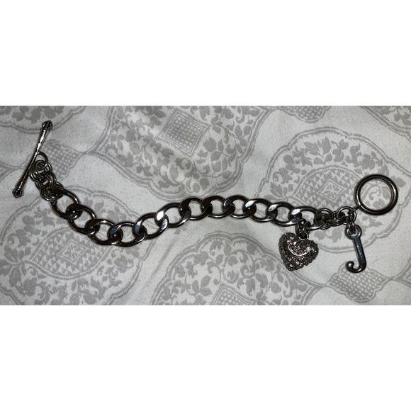 Juicy Couture Pavé Heart Starter Charm Bracelet - Picture 2 of 4